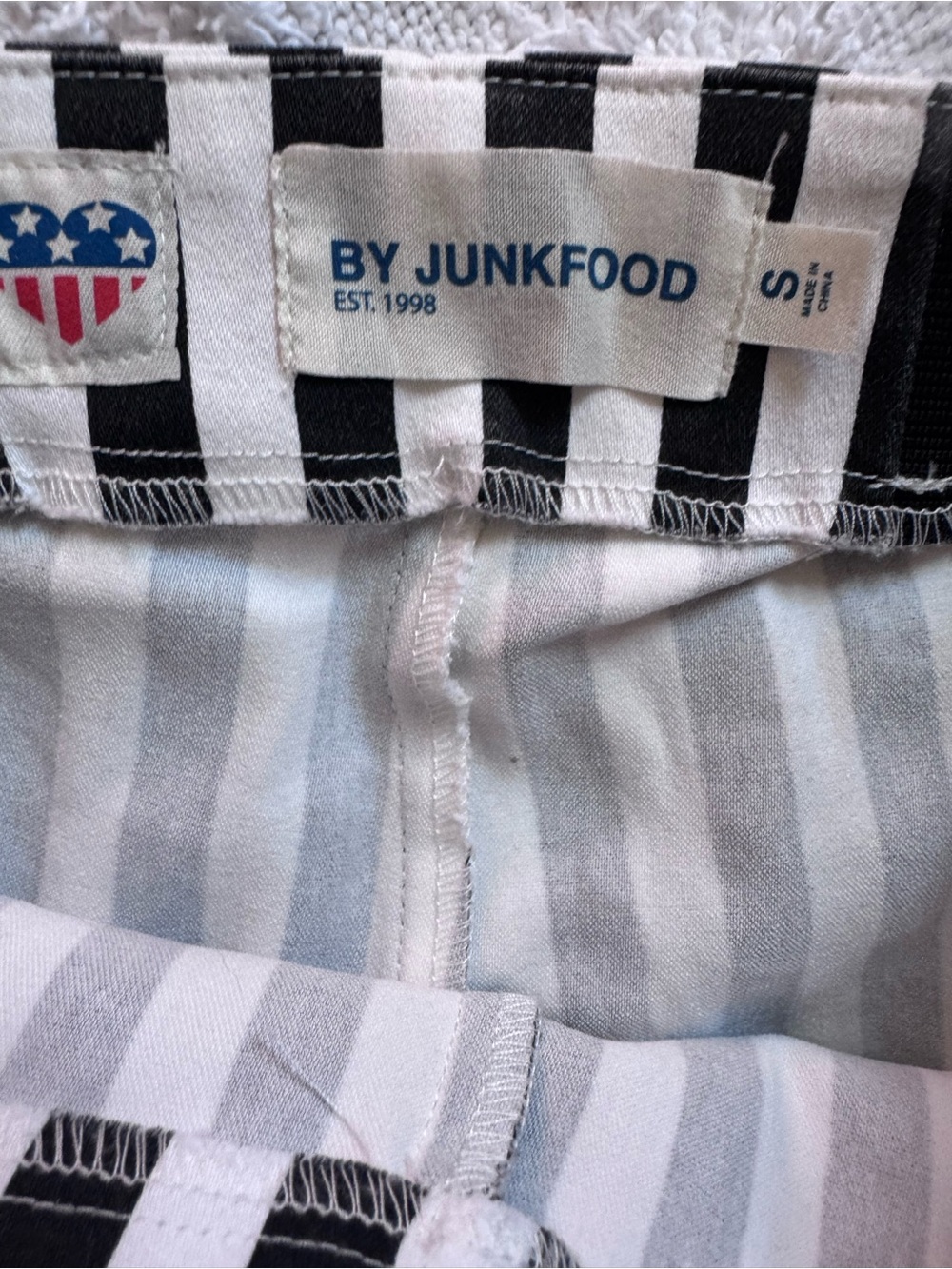 Junk Food referee legging pants SZ S - Picture 3 of 3